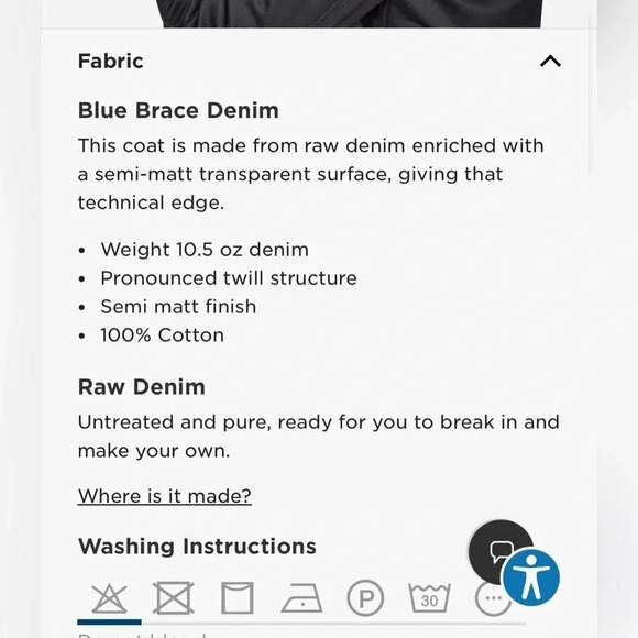 G star Raw size small denim peacoat - Picture 12 of 13